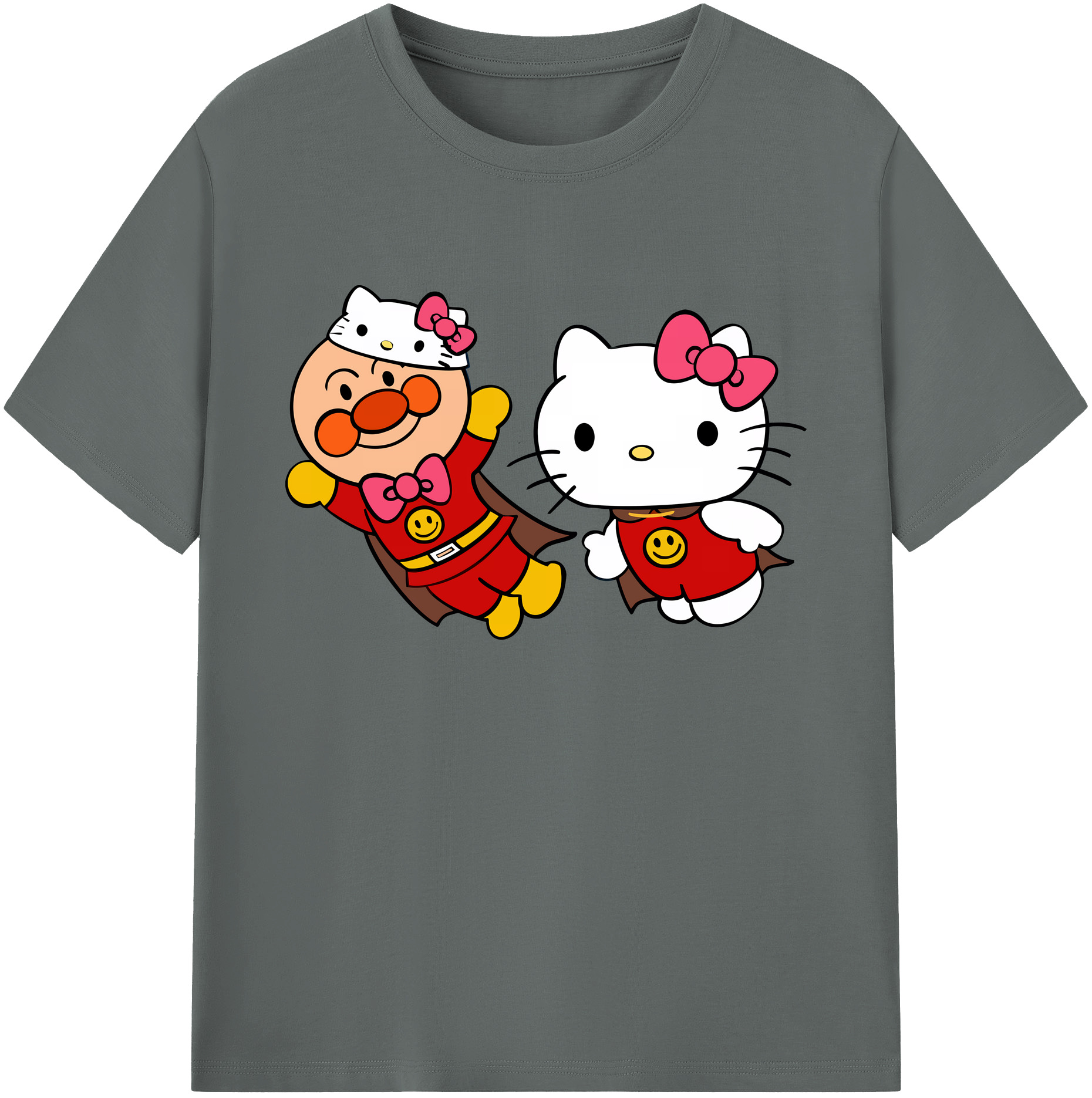 （画像用） アンパンマン Anpanman 綿100％ メンズ半袖Tシャツ｜肌触りやわらか＆通気性